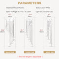 MIRODEMI Valbonne Stairway Star-Shaped Spiral Pendant Chandelier Parameters