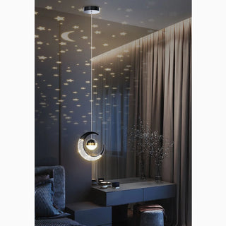 Stylish Nordic Bedside Stars Design Pendant Lamp from Mirodemi with Warm Light