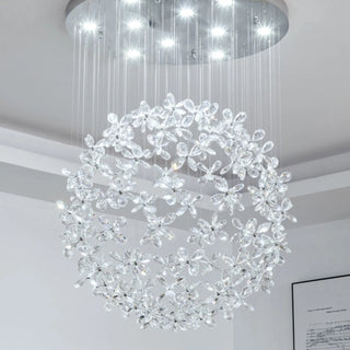 MIRODEMI® Vallauris | Exceptional Butterfly Crystal Globe Chandelier 