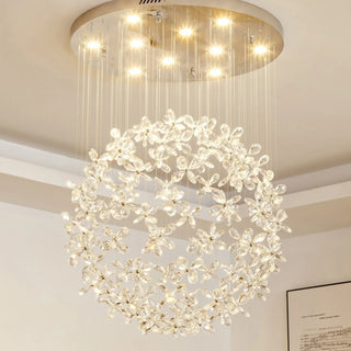 MIRODEMI® Vallauris | Exceptional Butterfly Crystal Globe Chandelier 