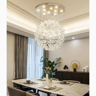 MIRODEMI® Vallauris | Exceptional Butterfly Crystal Globe Chandelier 