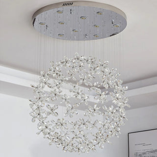 MIRODEMI® Vallauris | Exceptional Butterfly Crystal Globe Chandelier 