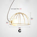 Malaussène | Post Modern Iron Cage Chandelier C Size