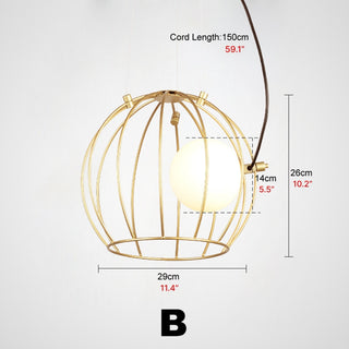 Malaussène | Post Modern Iron Cage Chandelier B Size