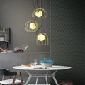 Malaussène | Post Modern Iron Cage Chandelier For Kitchen