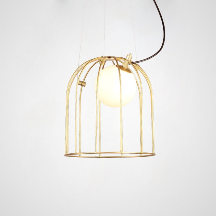 Malaussène | Post Modern Iron Cage Chandelier Style A