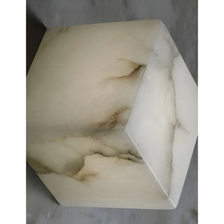 Marble|Cube|White|Wall|Lamp|Sconce|Elegant|Modern|Luxury