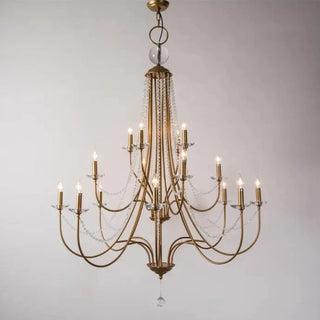 Candle-Shaped Crystal Chandelier from Mirodemi for Dining Room