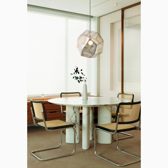 Gattières | Gold/Silver Stainless Steel Pendant Lamp