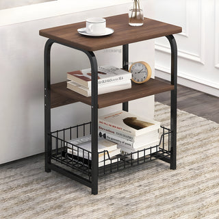 Nordic-Inspired Metal Side Table with Ample Storage Space | High-End Home Furniture | Versatile Side Tables