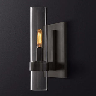 Black|Copper|American|Bedside|Lamp|Sconce|Living|Bedroom|Glass|Clear