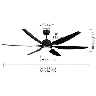 Nordic Ceiling Fan With Remote Control | 54"