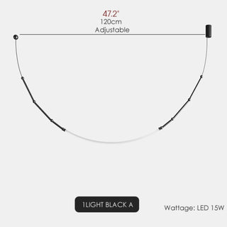 MIRODEMI Pierlas Minimalistic Slender-Shaped Led Pendant Light Interior Decoration