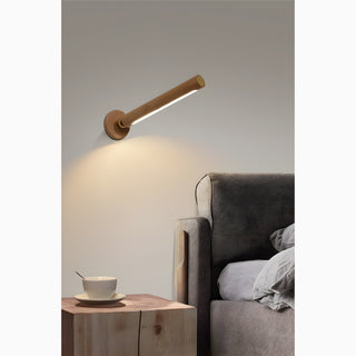 MIRODEMI Minimalistic Wooden Wall Lamp in Nordic Style for Living Room, Bedroom image | luxury lighting | wooden wall lamps