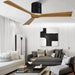 Ceiling Fan Lamp with Plastic Blade and Remote Control | 52"
