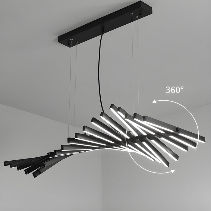 Mirodemi Acquaformosa Black/White Art Minimalistic LED Pendant Chandelier Rotatable 