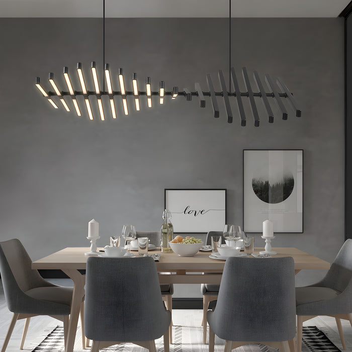 Mirodemi Acquaformosa Black/White Art Minimalistic LED Pendant Chandelier For Home Decor