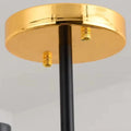 Solothurn | Strict Minimalistic Nordic Black Gold Metal Chandelier 12 16 18 24 Lights Bedroom Living Room Hall Lobby Dining Room Kitchen 
