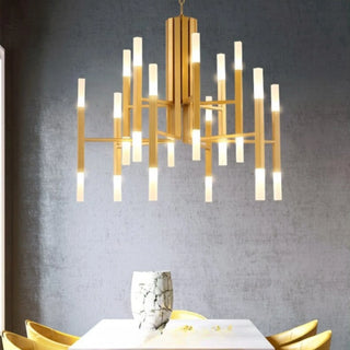 Mirodemi® Zelbio | Gold/Black Postmodern Chandelier for Living Room