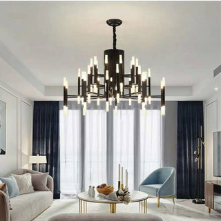 Mirodemi® Zelbio | Black Postmodern LED Chandelier for Living Room