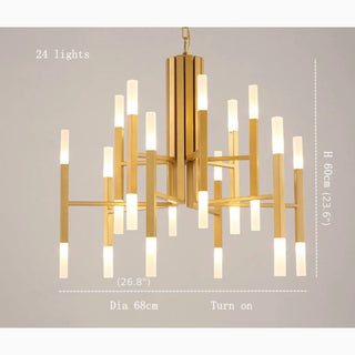 Mirodemi® Zelbio | Luxury Postmodern LED Chandelier for Living Room