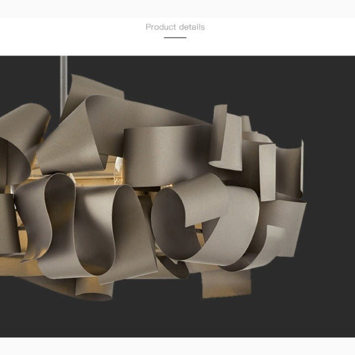 Mirodemi Zelo Surrigone Postmodern Creative Gray/Gold Iron Chandelier Details