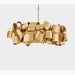Mirodemi Zelo Surrigone Postmodern Creative Gray/Gold Iron Chandelier For Interior Decoration