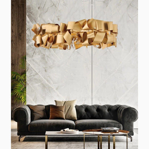 Mirodemi Zelo Surrigone Postmodern Creative Gray/Gold Iron Chandelier For Living Room