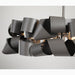 Mirodemi Zelo Surrigone Postmodern Creative Gray/Gold Iron Chandelier Lampshade Details