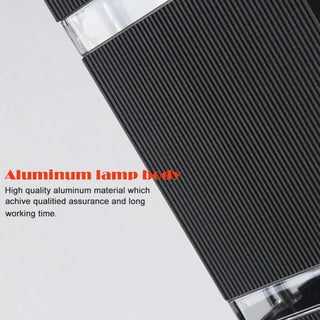 Aluminum|Outdoor|Waterproof|LED|Wall|Mounted|Villa|Yard|Garden|Black|Minimalistic