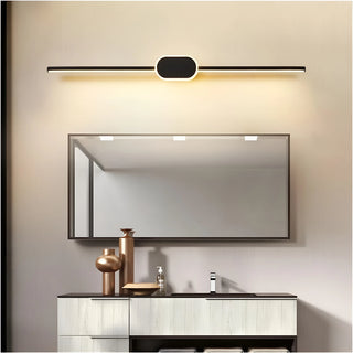 White|Black|LED|Wall|Lamp|Line|Round|Oval|Bathroom|Mirror|Living|Bedroom