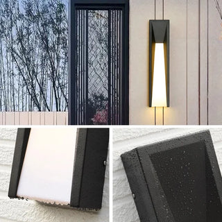 Patio|Garden|Waterproof|Minimalistic|Wall|Lamp|Sconce|Outdoor|lack|Grey