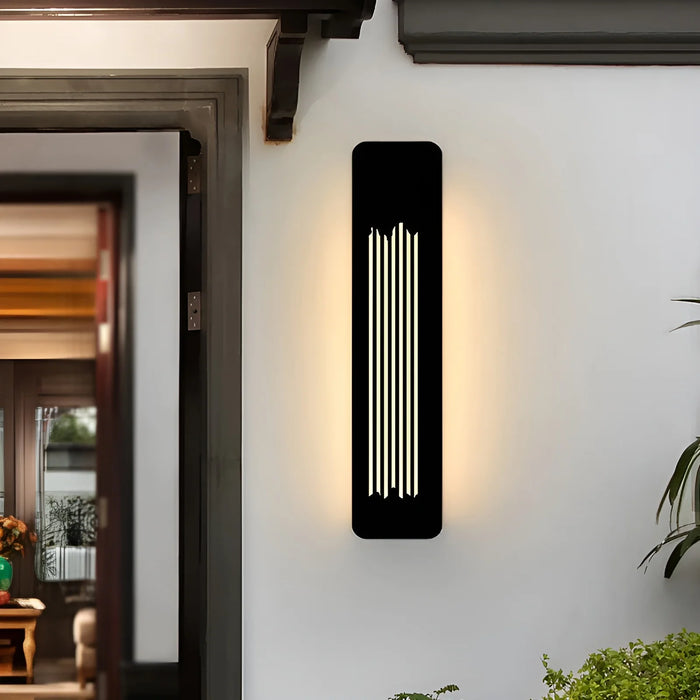 Black|Aluminum|Outdoor|Porch|Garden|Yard|Wall|Sconce|Waterproof