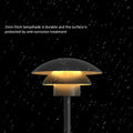Waterproof|Outdoor|Wall|Lamp|Garden|Black|Aluminum|Yard