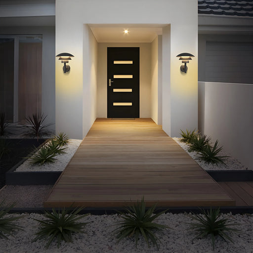 Waterproof|Outdoor|Wall|Lamp|Garden|Black|Aluminum|Yard