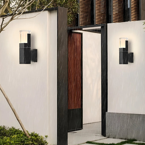 Modern|Wall|Lamp|Outdoor|LED|Waterproof|Black|Yard|Villa|Porch