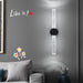 Black|Tube|LED|Wall|Lamp|Sconce|Bedside|Crear|Bubbles|Elegant