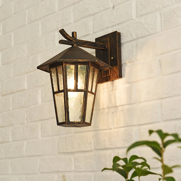 Outdoor|Bronze|Black|Wall|Sconce|Loft|Waterproof|Glass