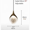 MIRODEMI® Chic and Contemporary Large Drop Pendant Chandelier