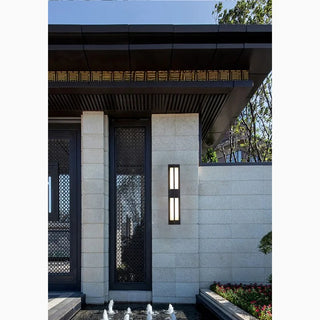 Copper|Minimalistic|Black|Porch|Garden|Modern|Wall|Lamp|Sconce|Waterproof