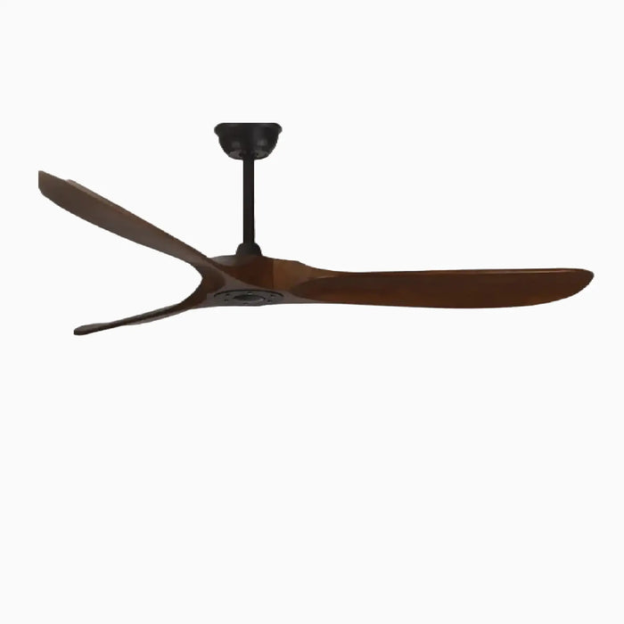 Decorative Led Light Black Wood Ceiling Fan With Remote Control | 42"