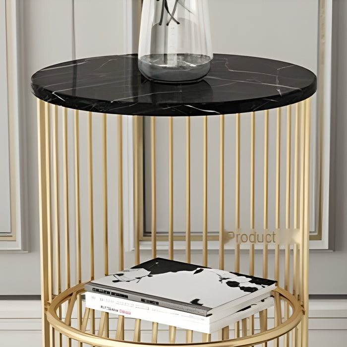  Modern Golden Coffee Table Made of Iron and Marble image | luxury furniture | luxury coffee tables | luxury small tables 