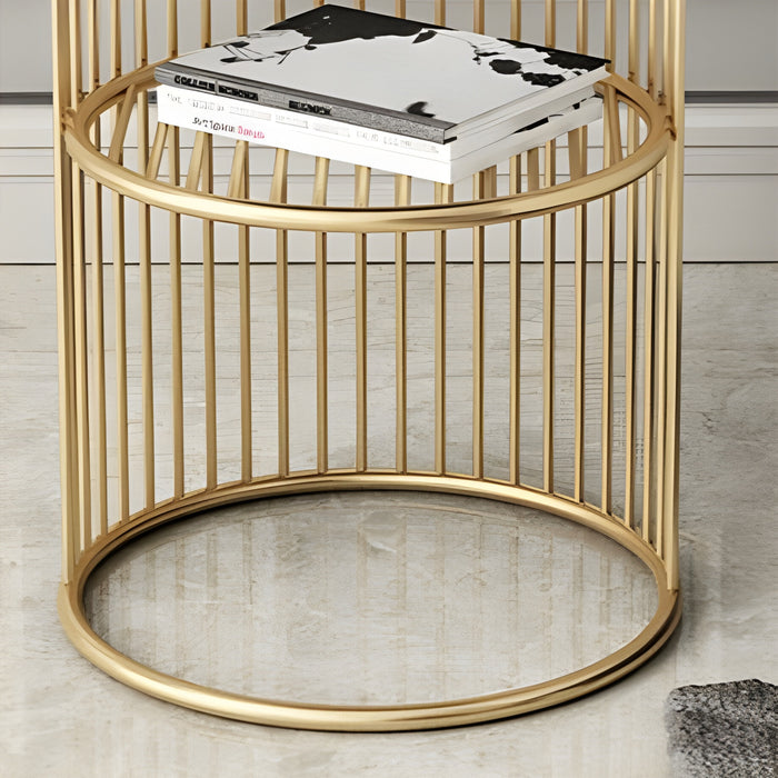  Modern Golden Coffee Table Made of Iron and Marble image | luxury furniture | luxury coffee tables | luxury small tables 