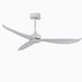 Modern Indoor Solid Wood Ceiling Fan With White Lamp and Remote Control | 52"