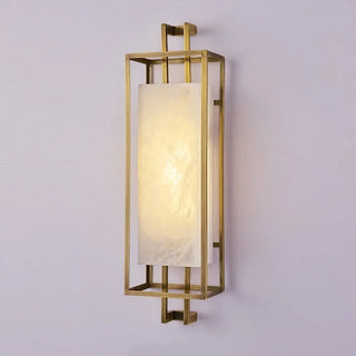 Marble|LED|Chinese|Wall|Sconce|Golden|Elegant|Modern