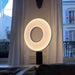 Minimalistic|Ring|Table|Lamp|Lampshade|LED|Modern|White