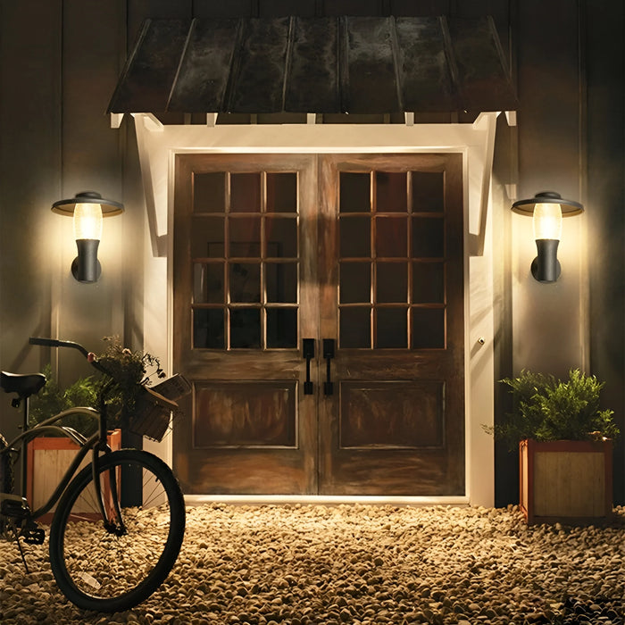 Aluminum|Waterproof|LED|Outdoor|Black|Modern|Wall|Sconce|Lamp