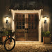 Aluminum|Waterproof|LED|Outdoor|Black|Modern|Wall|Sconce|Lamp