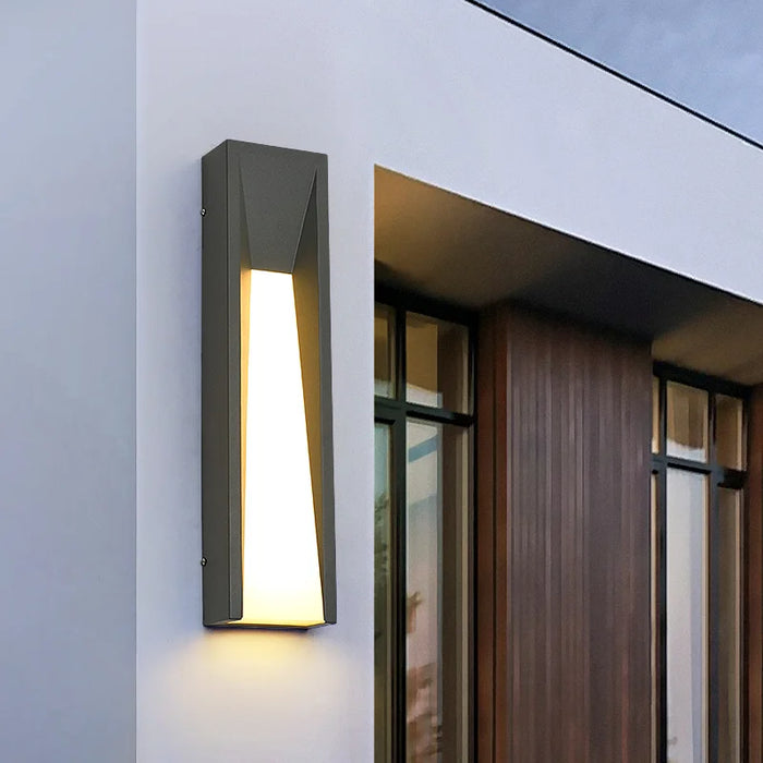 Patio|Garden|Waterproof|Minimalistic|Wall|Lamp|Sconce|Outdoor|lack|Grey