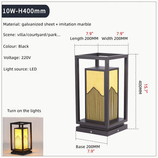 Chinese|Modern|Outdoor|Waterproof|Lawn|Lamp|Marble|Garden|Pathway